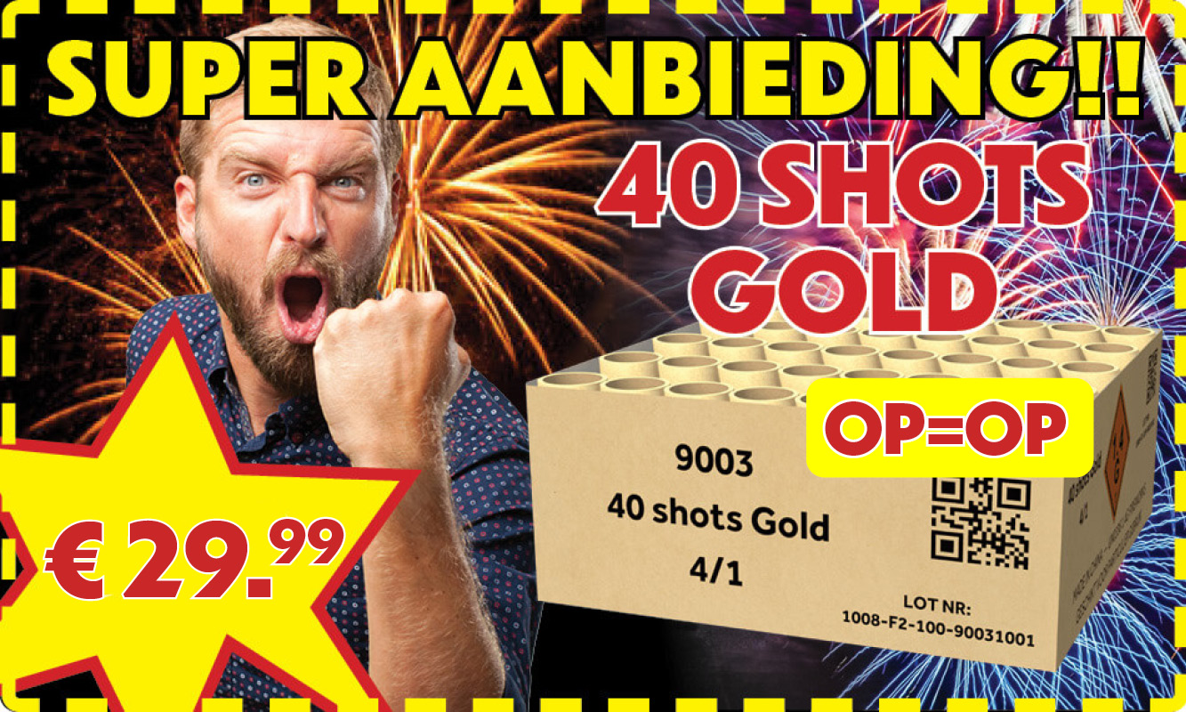 40 shots gold